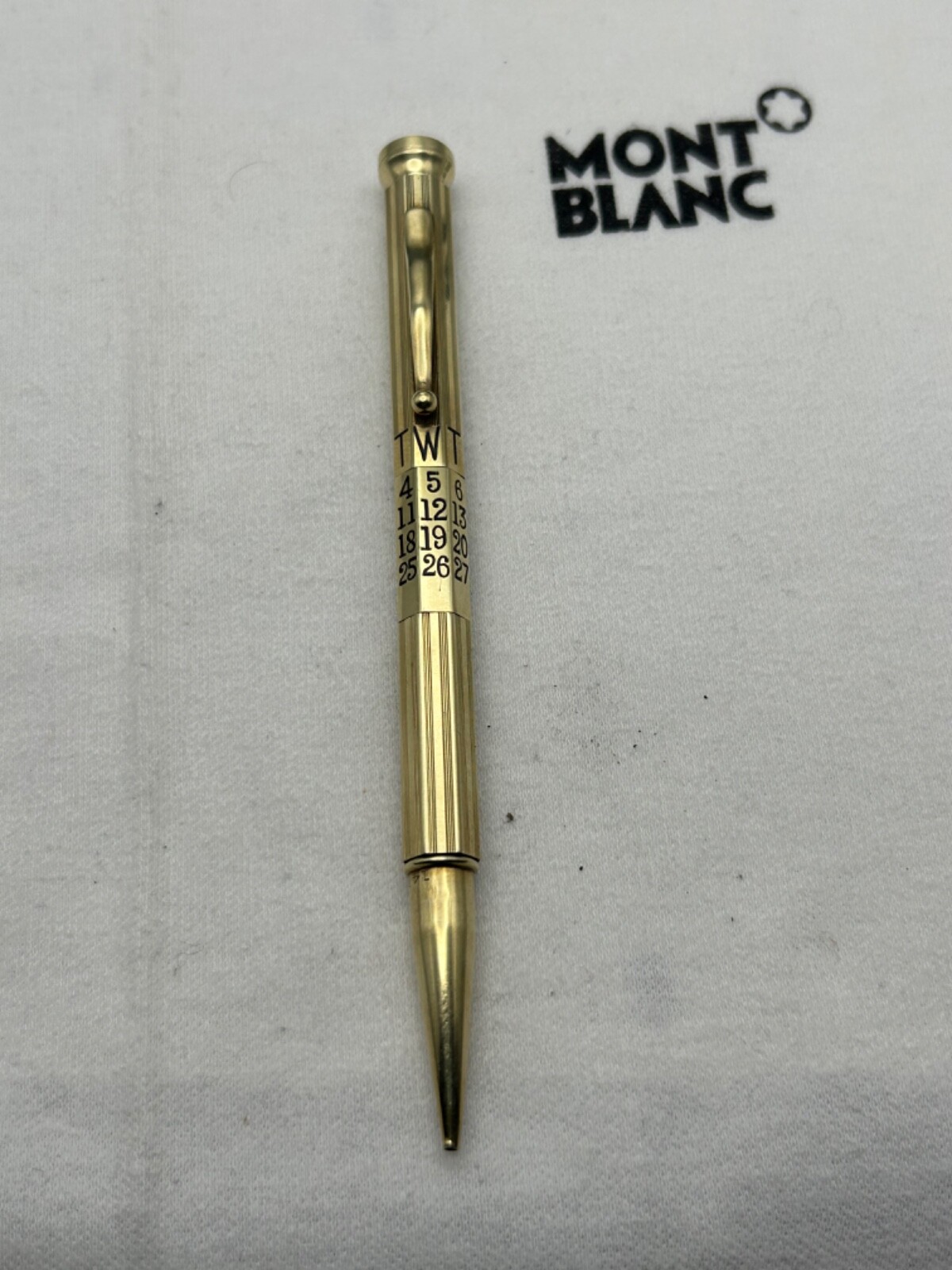 Perpatual Calendar 14K Solid Gold Pencil-Exc. Condition
