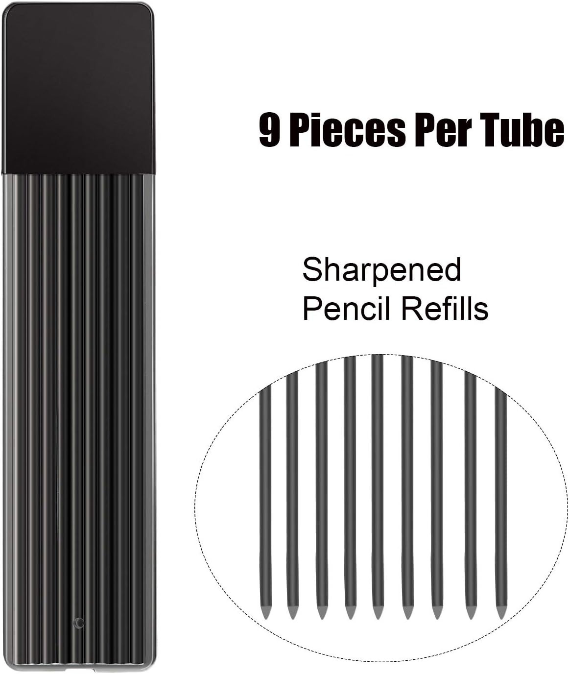 21 Pieces 2.0 Mm Mechanical Pencil Set, 9 Pieces Automatic Pencils 12 2 Mm Mecha