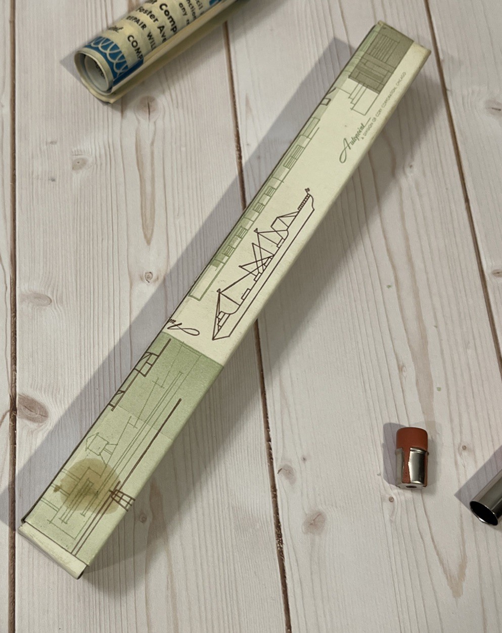 Vintage Autopoint Advertising Mechanical Pencil w/ Box 1960s G&H Electric Co.
