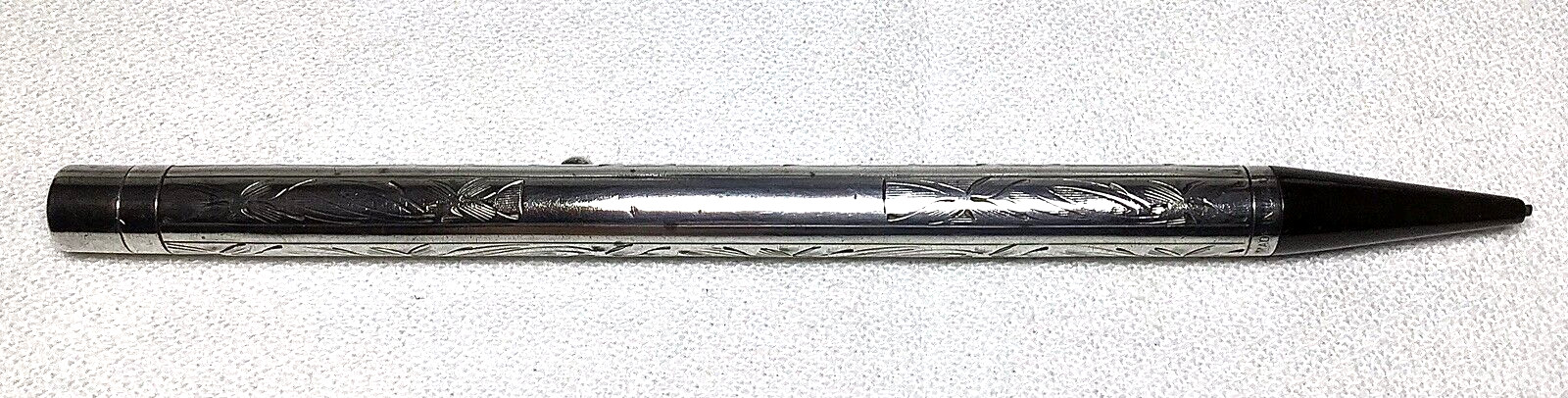 Waterman Sterling Pansy Pattern Pencil From The Mid 1920’s Excellent Working