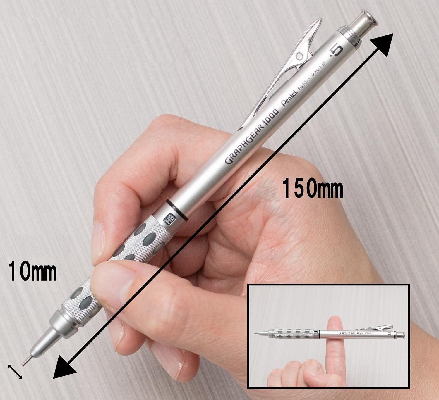 Drafting Pencil 0.5mm Pentel PG1015 Graph Gear 1000 Mechanical Japan free ship