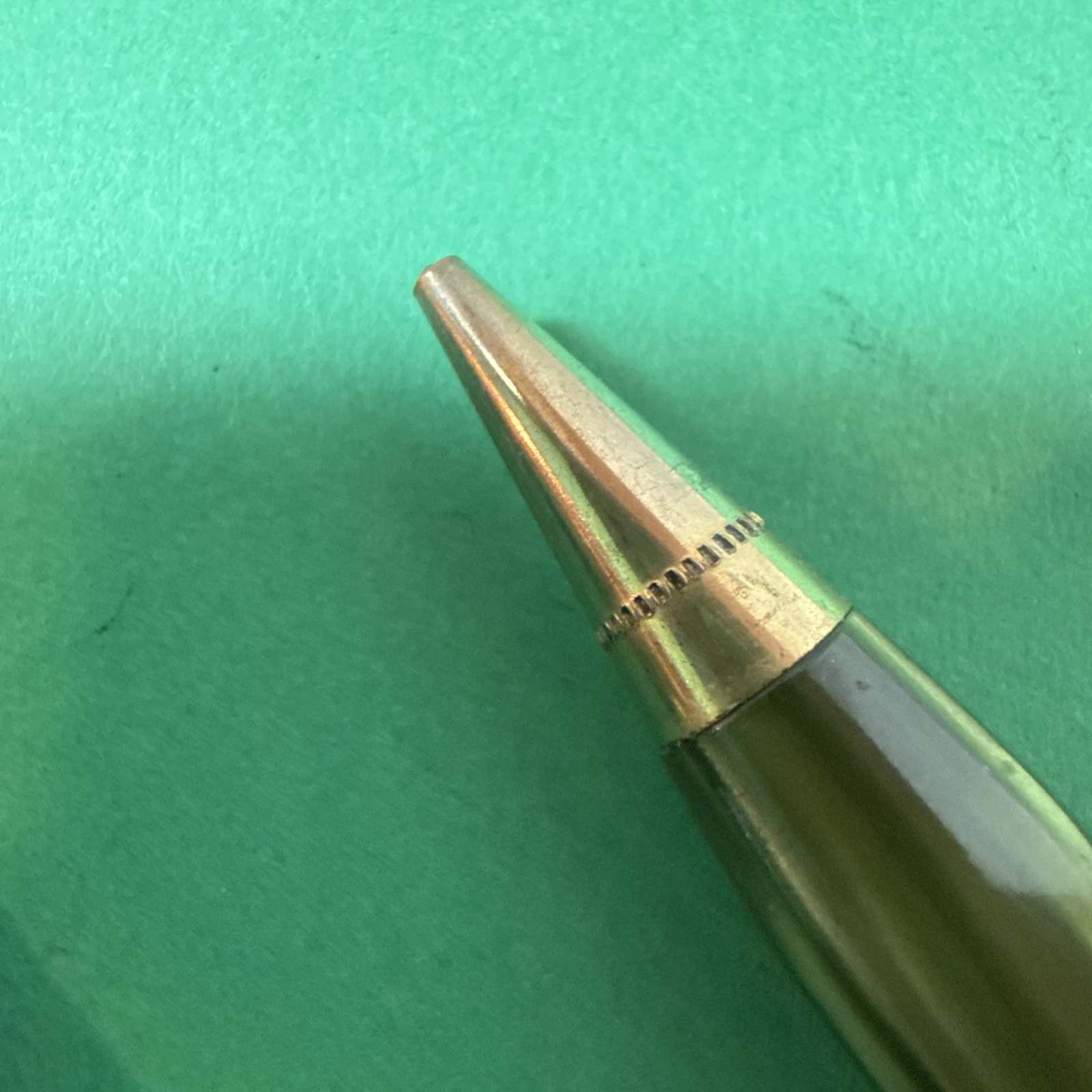 Vintage Champion Fountain Pen/Mechanical Pencil Combo, Green Marbled Finish