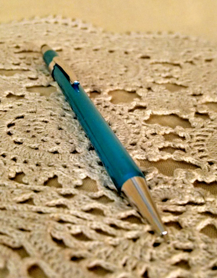 AutoPoint Mechanical Pencil Extendable Pointer AJ OJ Vintage Japan Metallic Blue