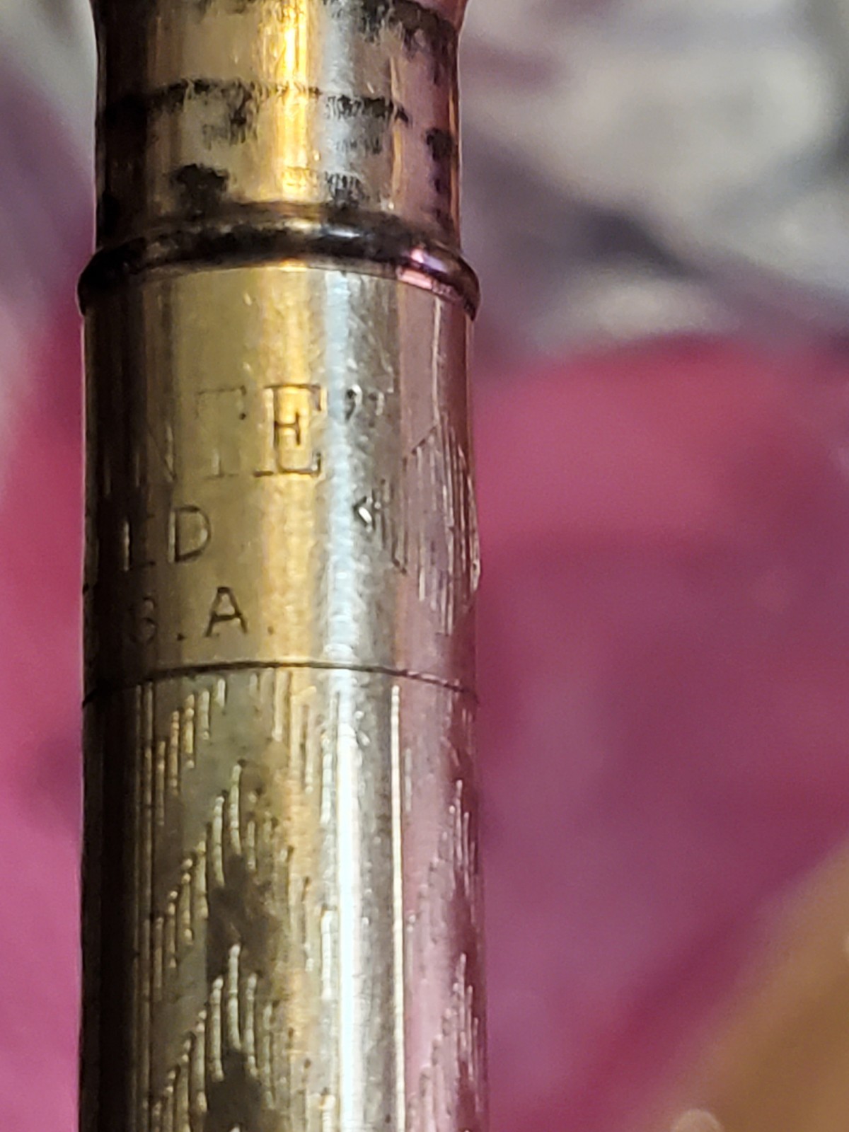 Vintage HUTCHEON 1920’s Twist Mechanical Pencil Gold-Filled with Lead and Loop