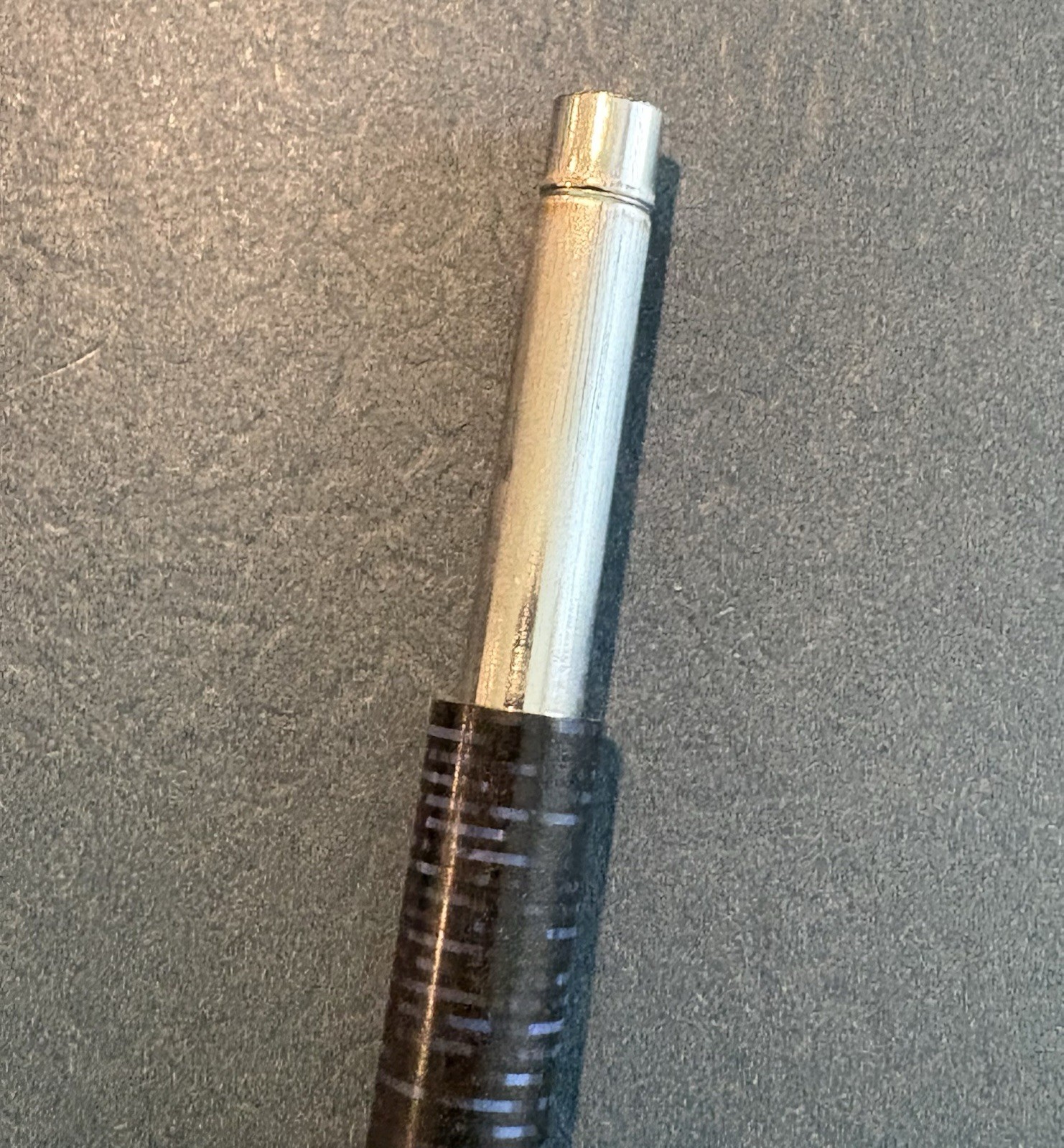 Antique Vtg Parker Candy Striped Twist Mechanical Pencil Black & Blue
