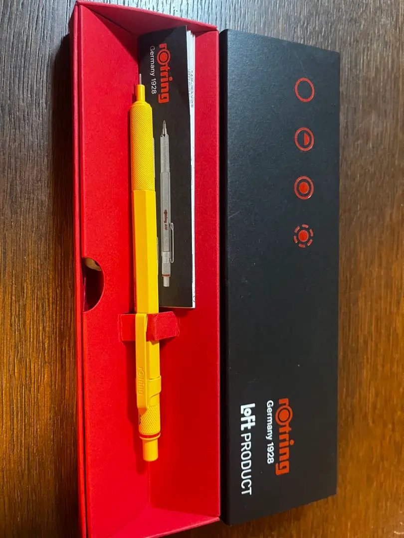 Rotring 600 Yellow Mechanical Pencil 0.5 mm Loft Limited Color From Japan