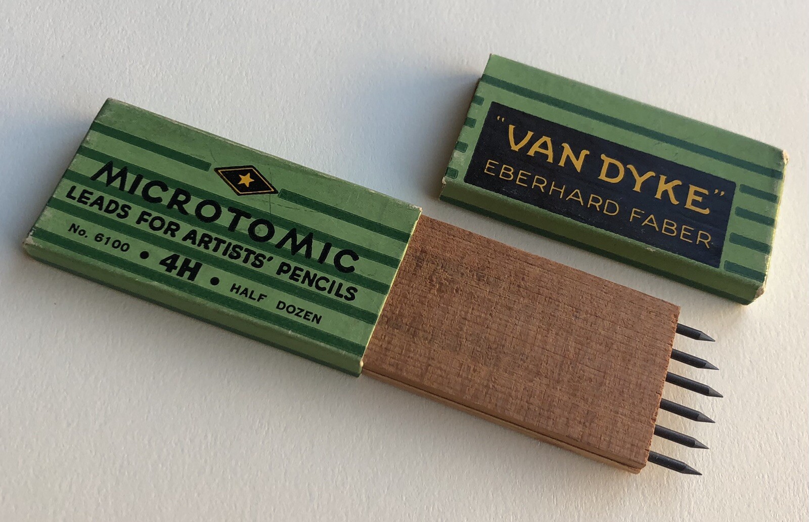 Vintage Eberhard Faber Van Dyke Microtomic 4H 2mm Mechanical Artist Pencil Lead