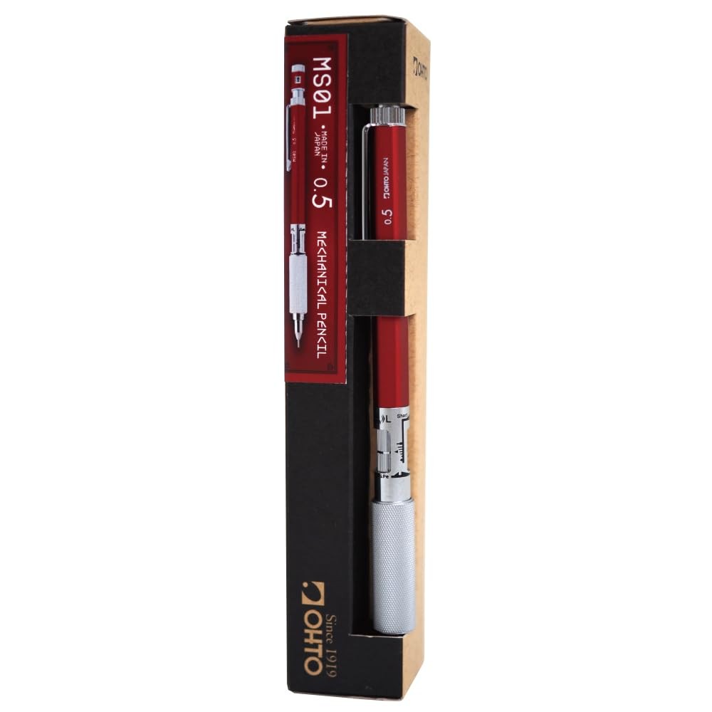 OHTO MS01 Mechanical Pencil, High-Functionality All-Metal Aluminum and Brass …