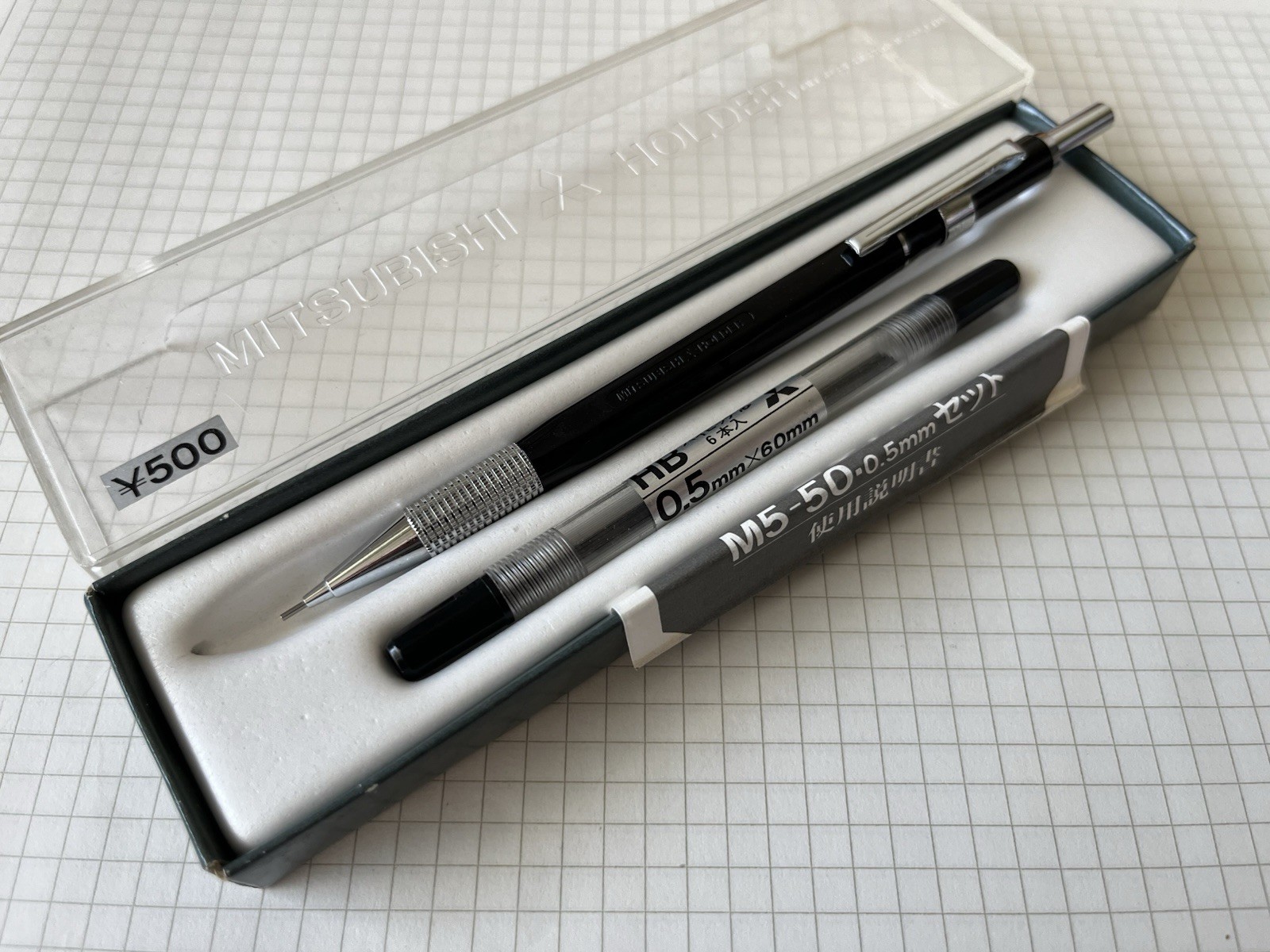 Vintage Mechanical Pencil MITSUBISHI M5-50 | Hi-Pitch | 0.5 mm | Boxed | Japan