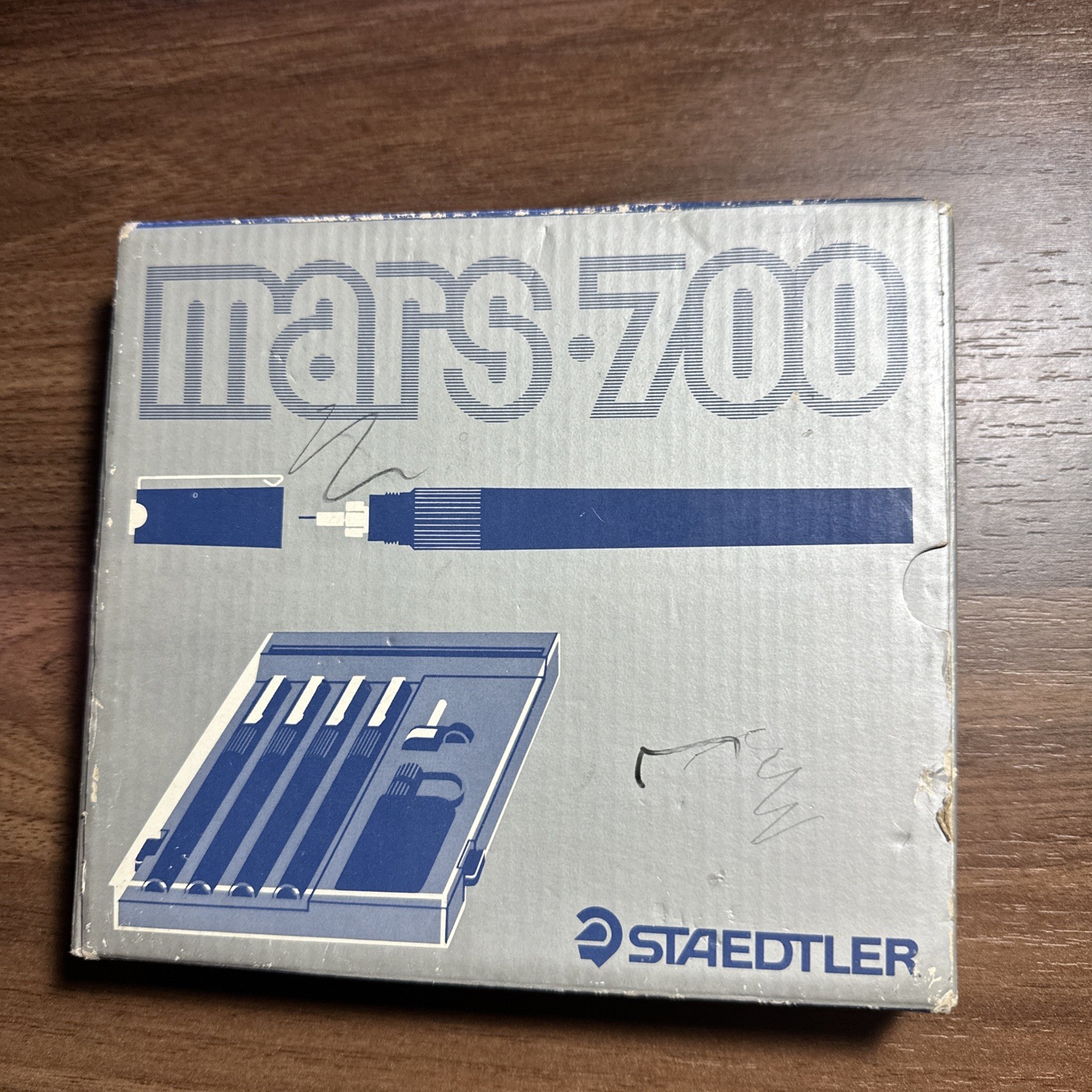 Vintage Germany Staedtler Mars 700 S4 A6 Set of 4 Technical Pen Set With Case