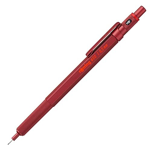 Rotring 600 Mechanical Pencil 0.5mm Madder Red Drafting Pen 2114264 New