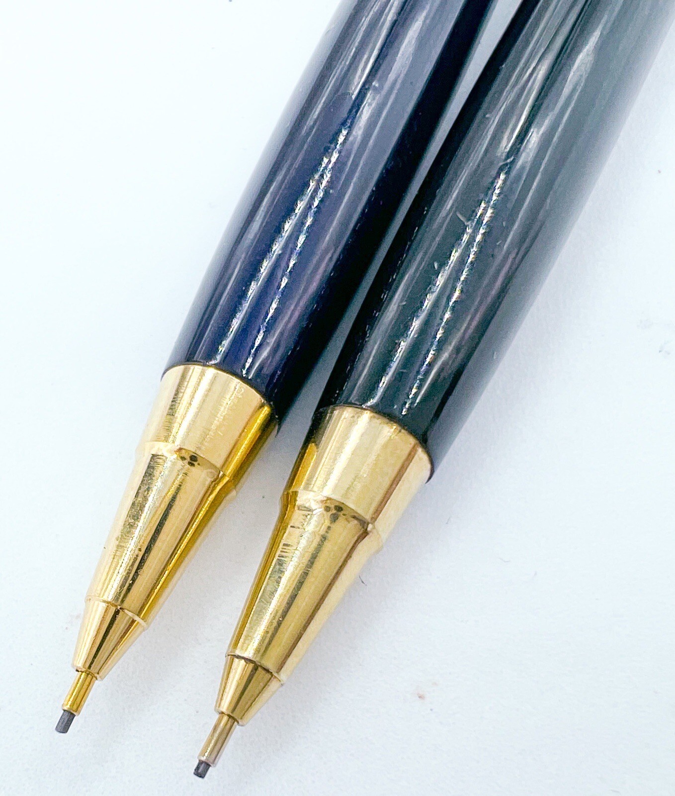 Sailor 2pcs Full Metal Mechanical Pencil Sliding Sleeve Dark Blue & Black