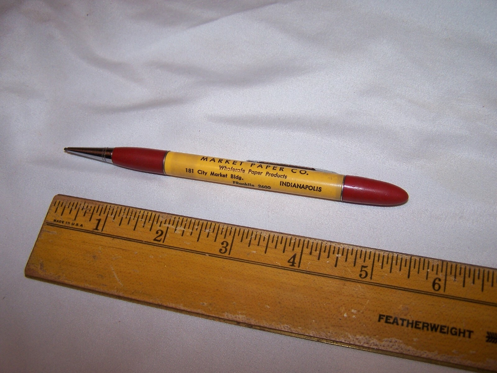 Vintage REDIPOINT Mechanical Pencil MARKET PAPER COMPANY – INDIANAPOLIS INDIANA
