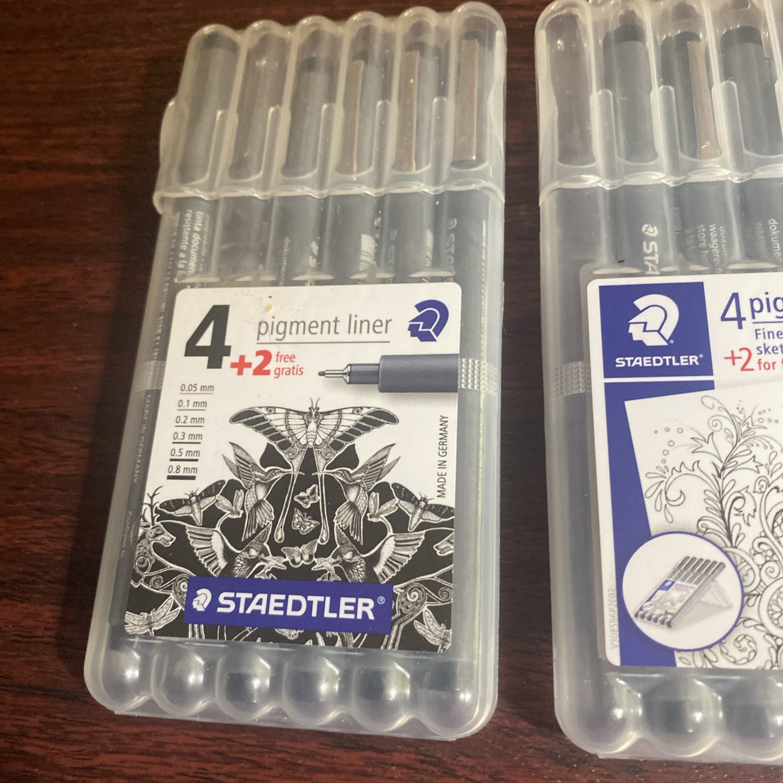STAEDTLER JAPAN Pigment Liner Parker 0.05 – 0.8mm Pen set 308 SB6P 3 Missing 3