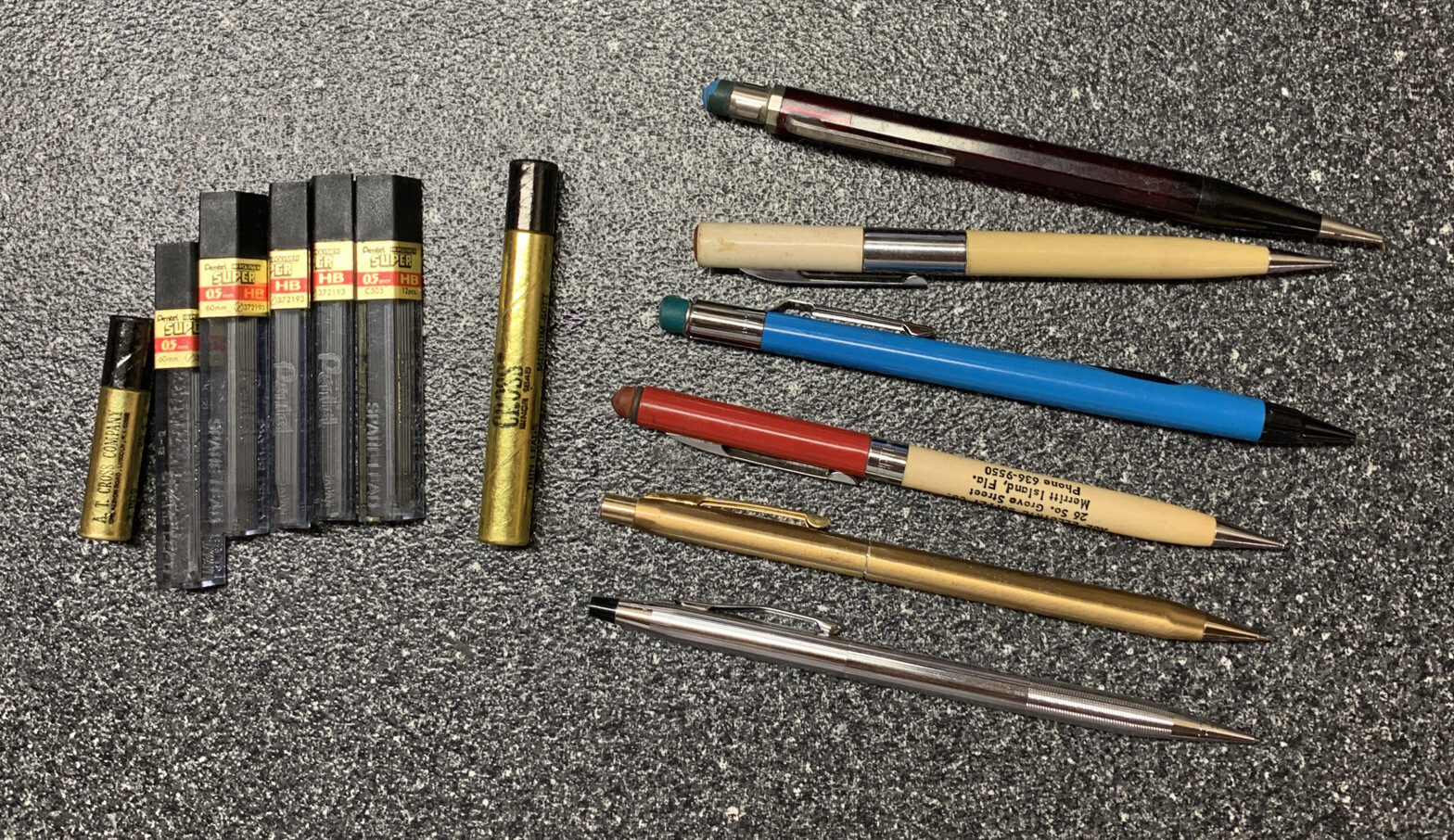 Vintage Mechanical Pencil Lot – Cross, Autopoint, Pentel, Scripto, Centennial
