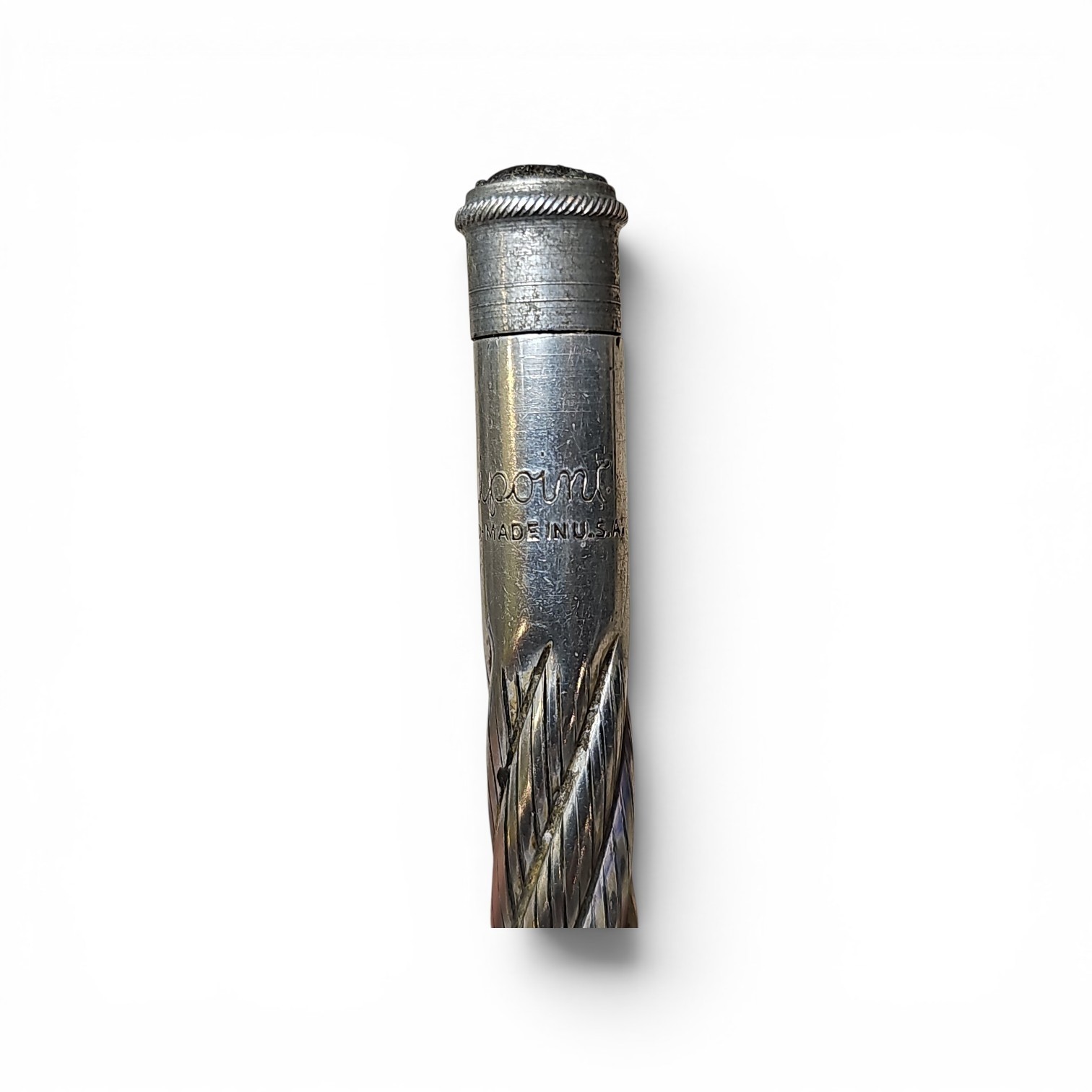 Vintage Redipoint Aluminum Swirl Design Mechanical Pencil – 5 1/4″
