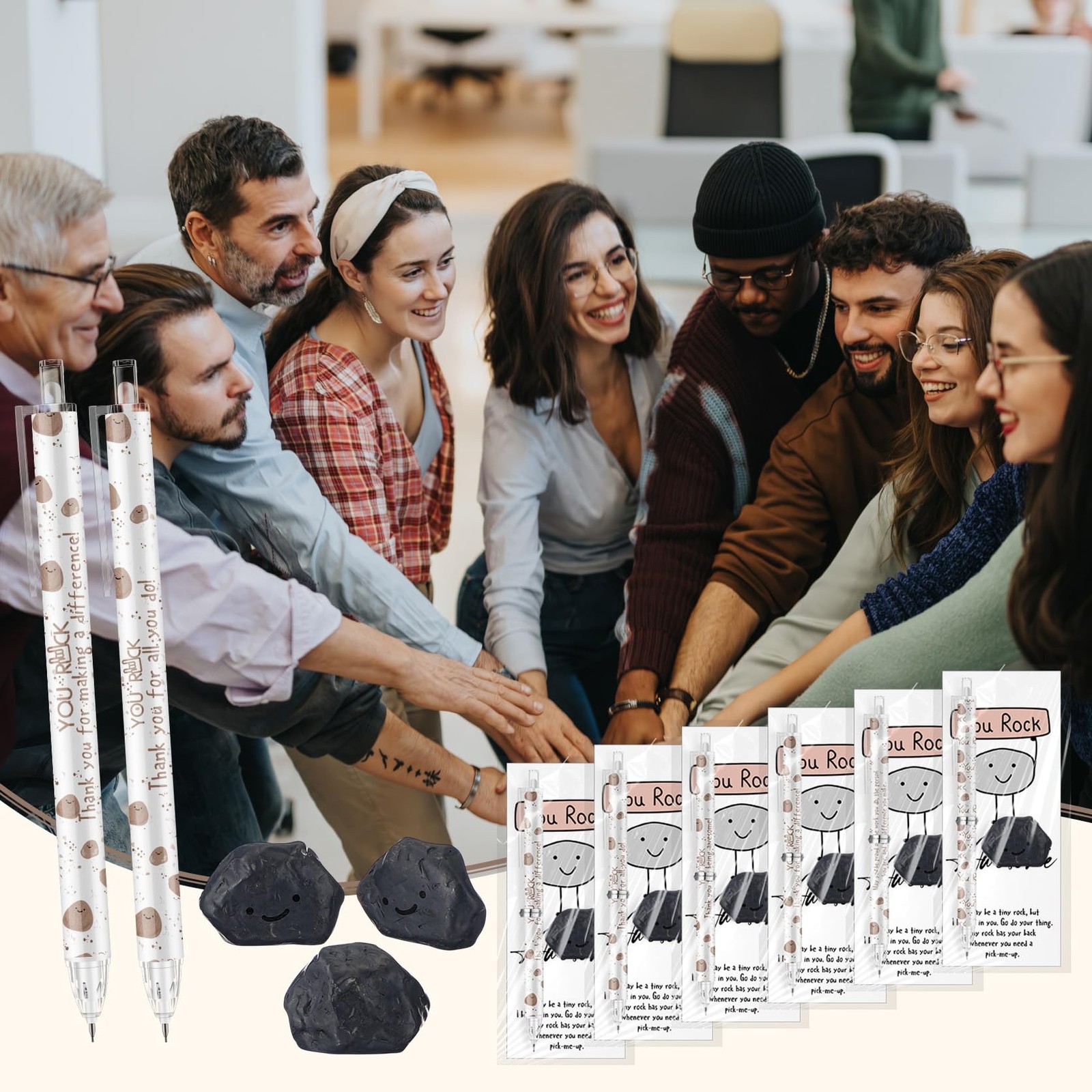 Sinload 36 Sets Inspirational You Rock Back First of Day Gifts Bulk Mechanical