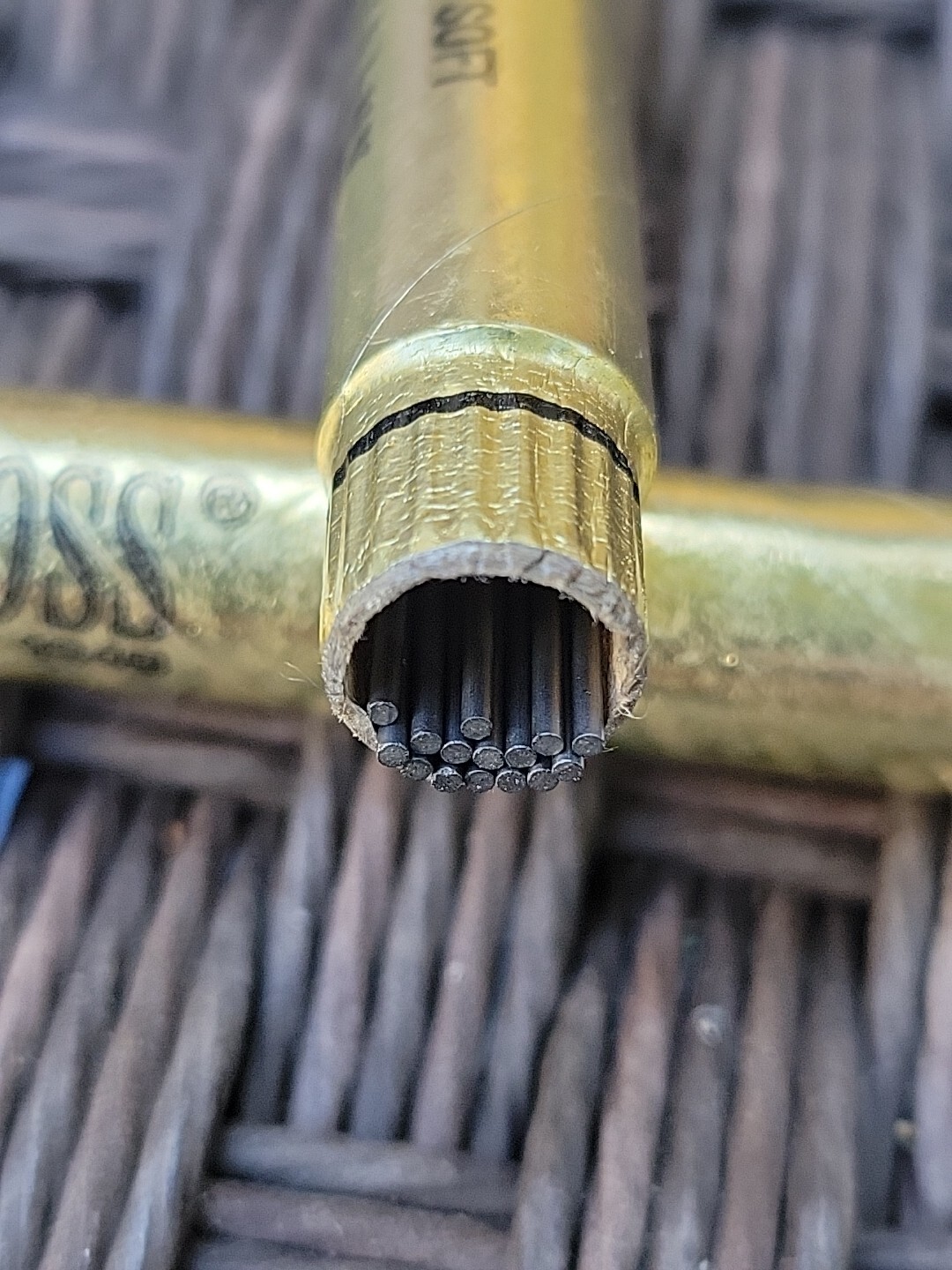 Vintage Cross Mechanical Pencil Thin Leads Medium Soft Gold Tube – Lot of 2