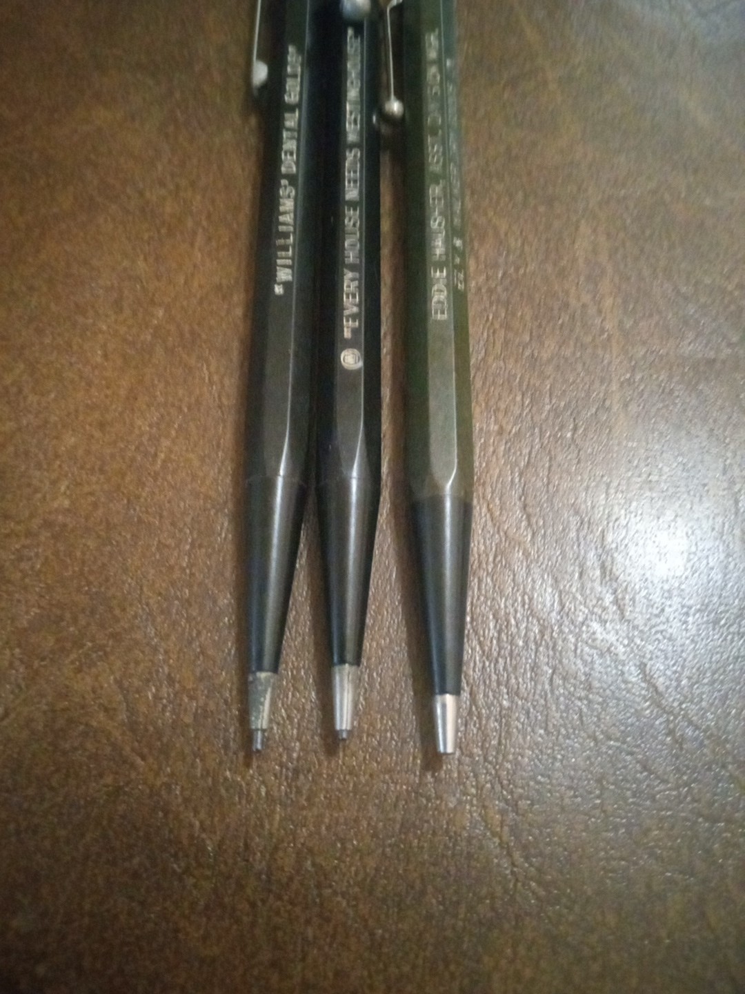 Vintage Realite Mechanical Pencils Lot Of 3 USA Light Damage Works Great Rare