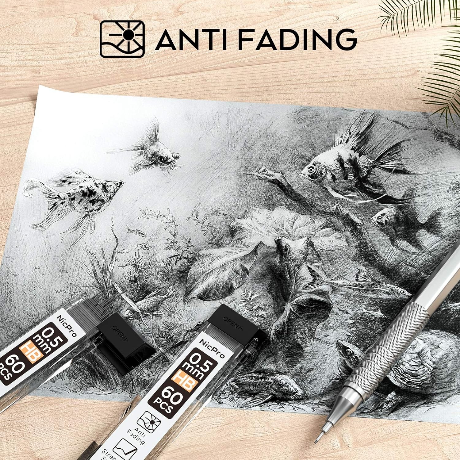 10 Tubes of 0.5mm HB Lead Refills for Mechanical Pencils – Smooth Writing