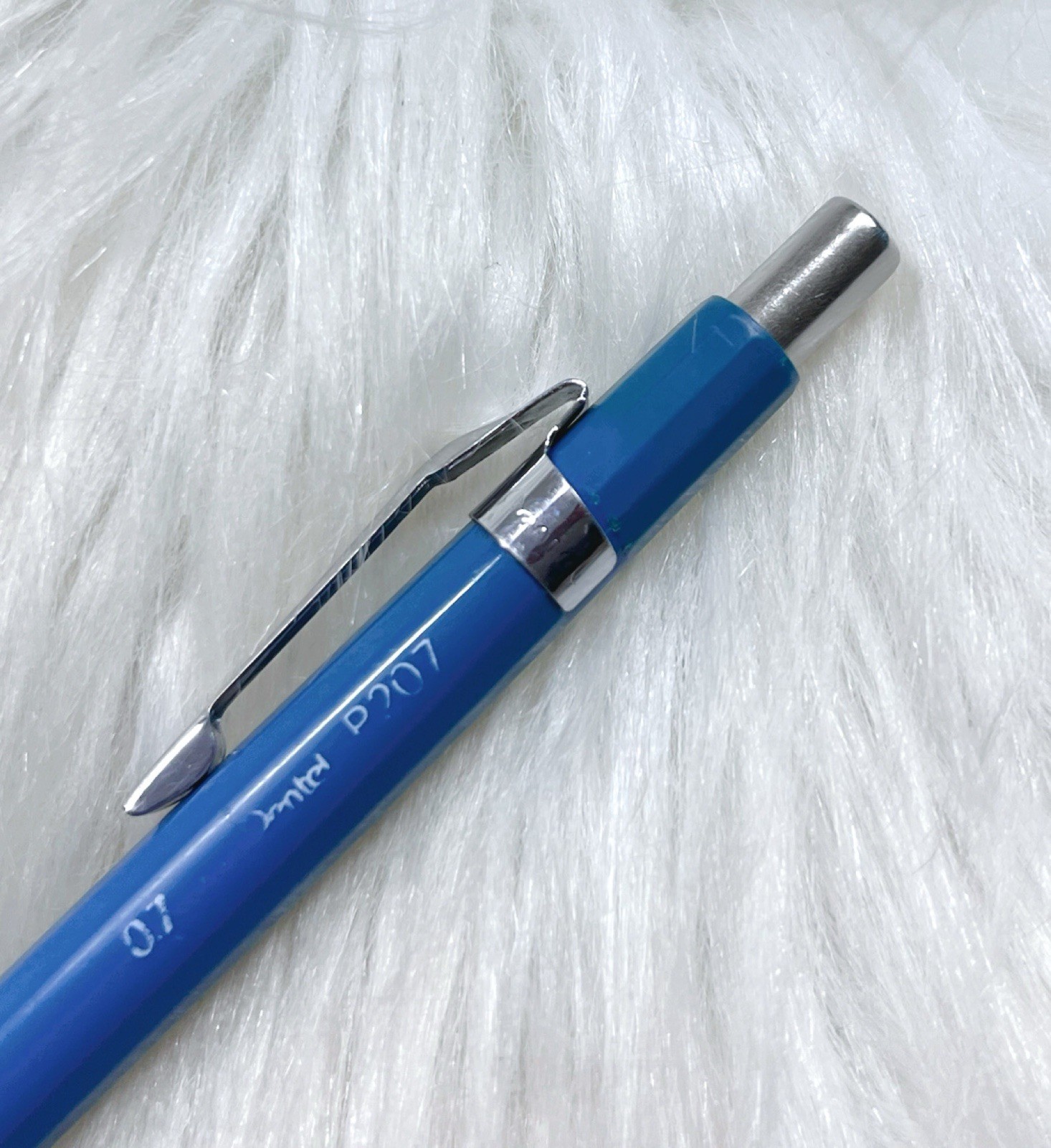 Vintage Baby Blue Pentel Mechanical Pencil P207 Made in Japan 0.7mm