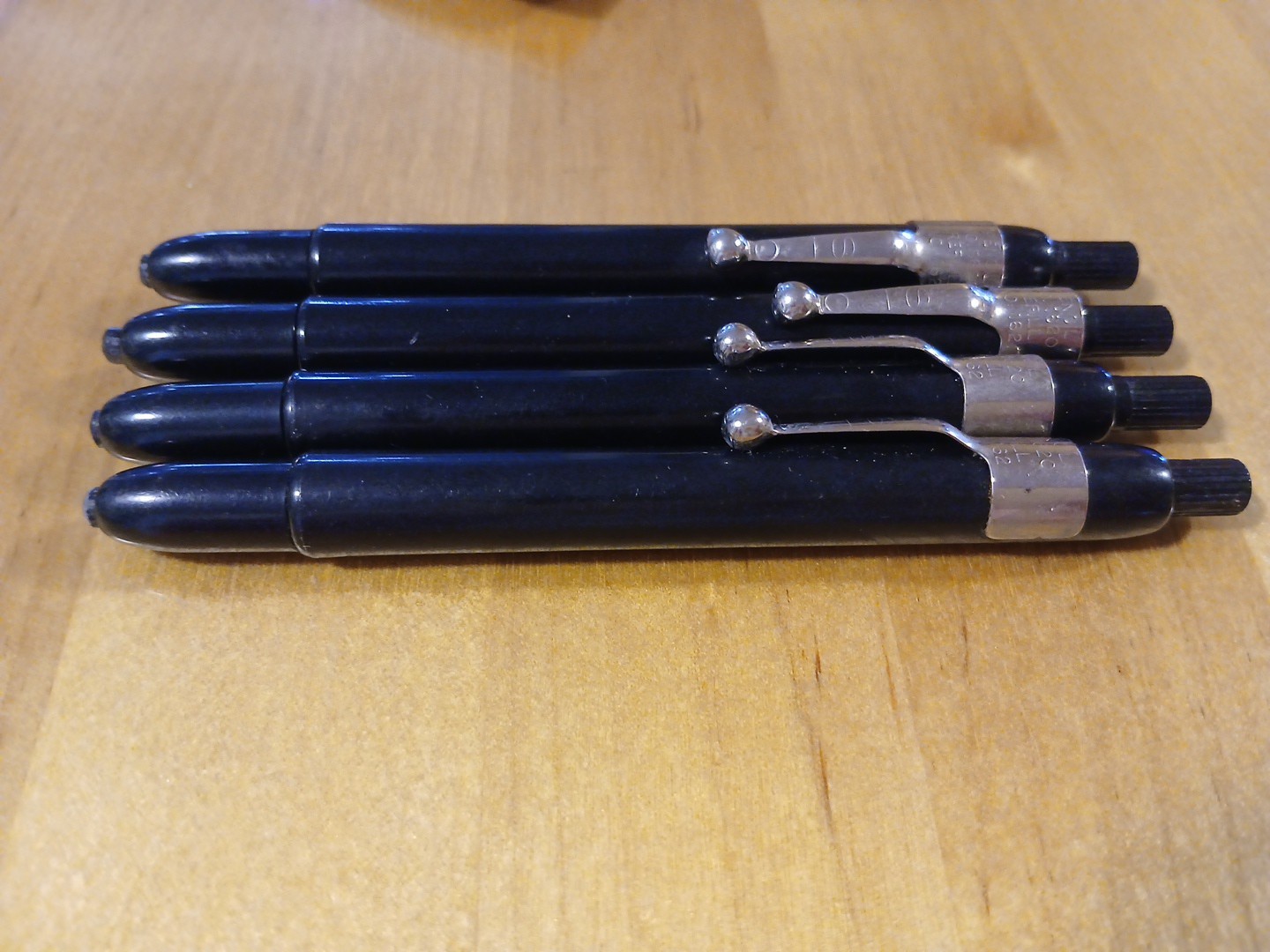 Vintage Listo Marking Pencils 1620 Black Wax Grease Refillable Mechanical Crayon