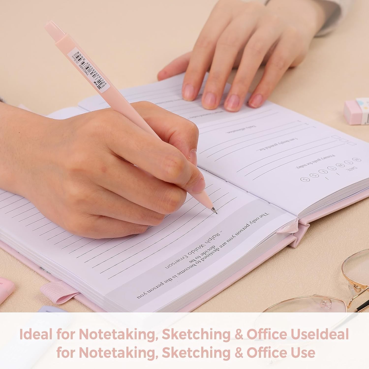 Cute Mechanical Pencils Set 0.5mm 0.7mm 360 PCS HB Lead Refills 4 PCS Erasers