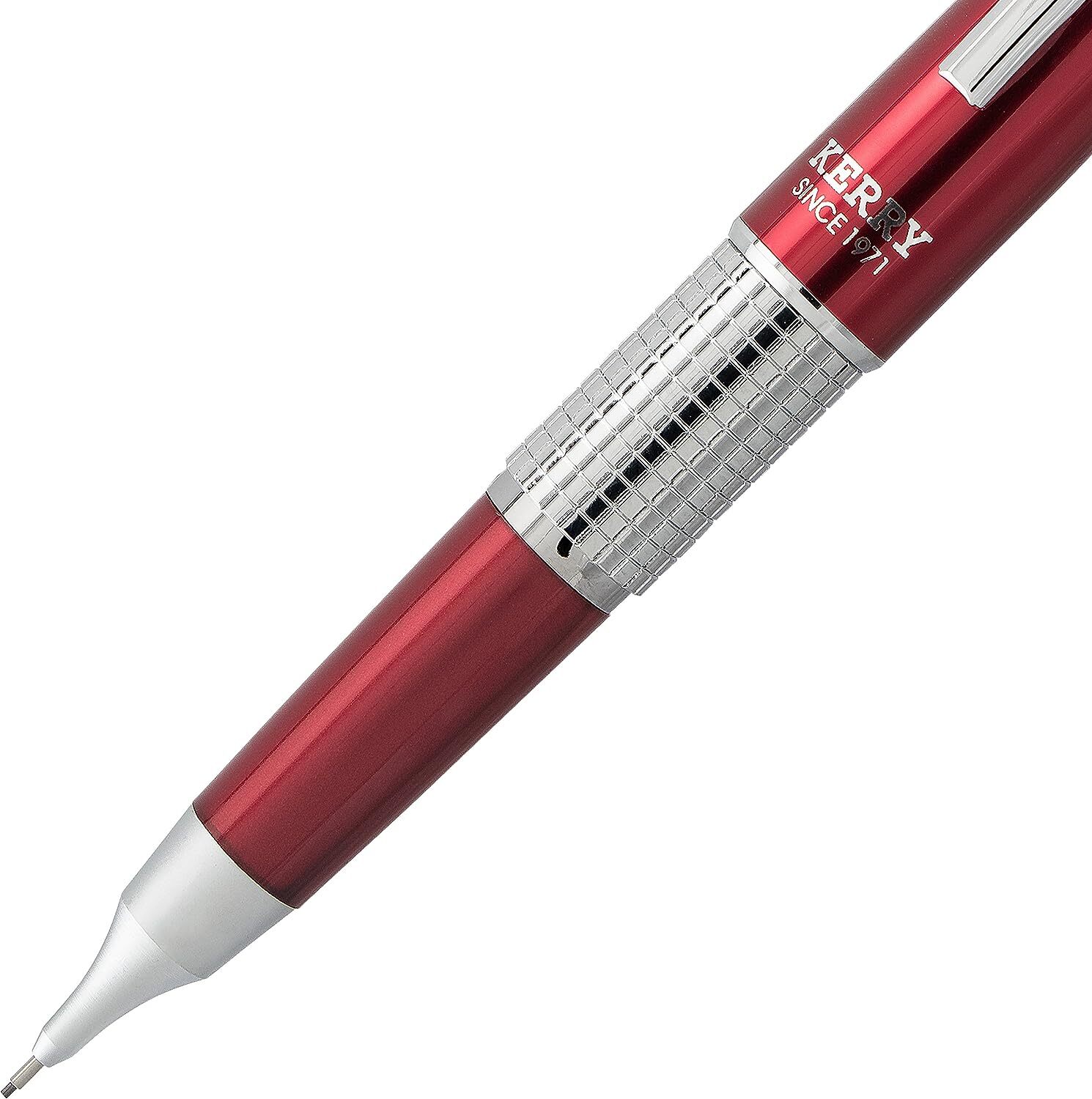 Pentel Sharp Kerry Automatic Pencil, 0.5mm Lead Size, Red Barrel, 1 Each