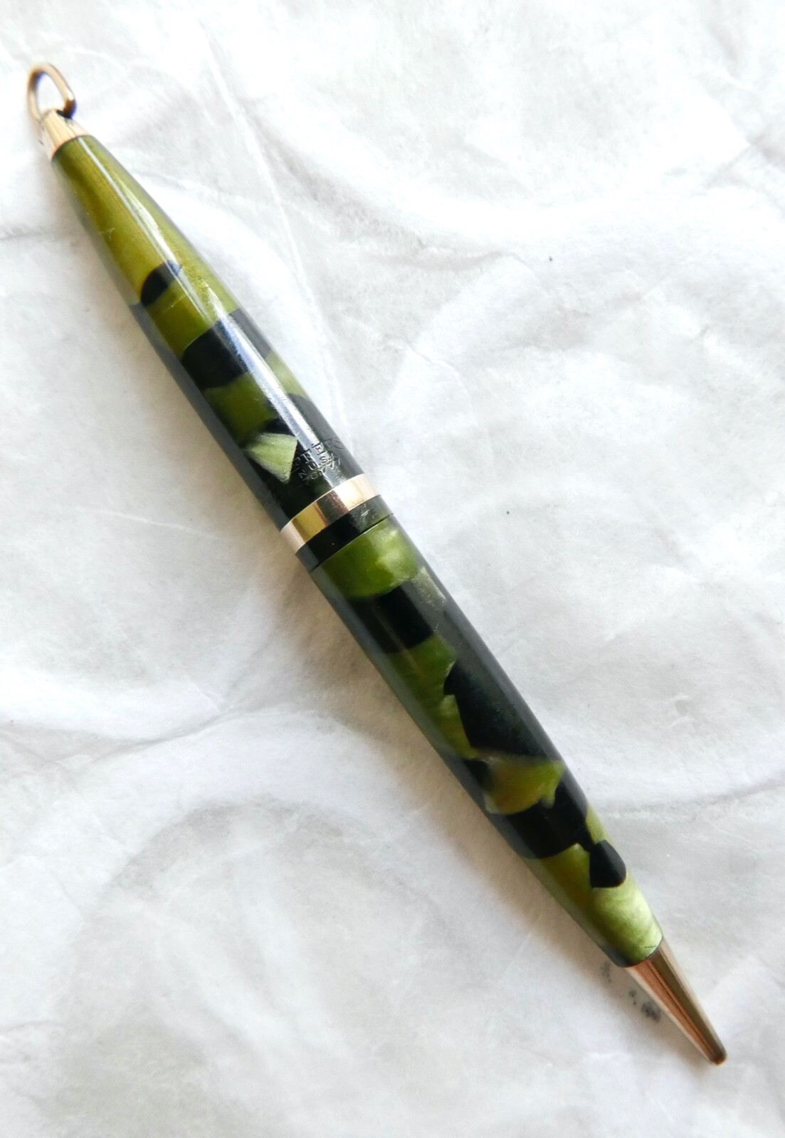 Vintage 1930’s Sheaffer Balance Ring Top Mechanical Pencil Marine Pearl (WORKS)