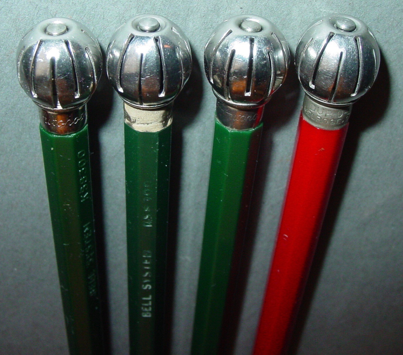 4 Vintage Bell Systems Autopoint Phone Dialer Mechanical Pencils Mixed Lot USA