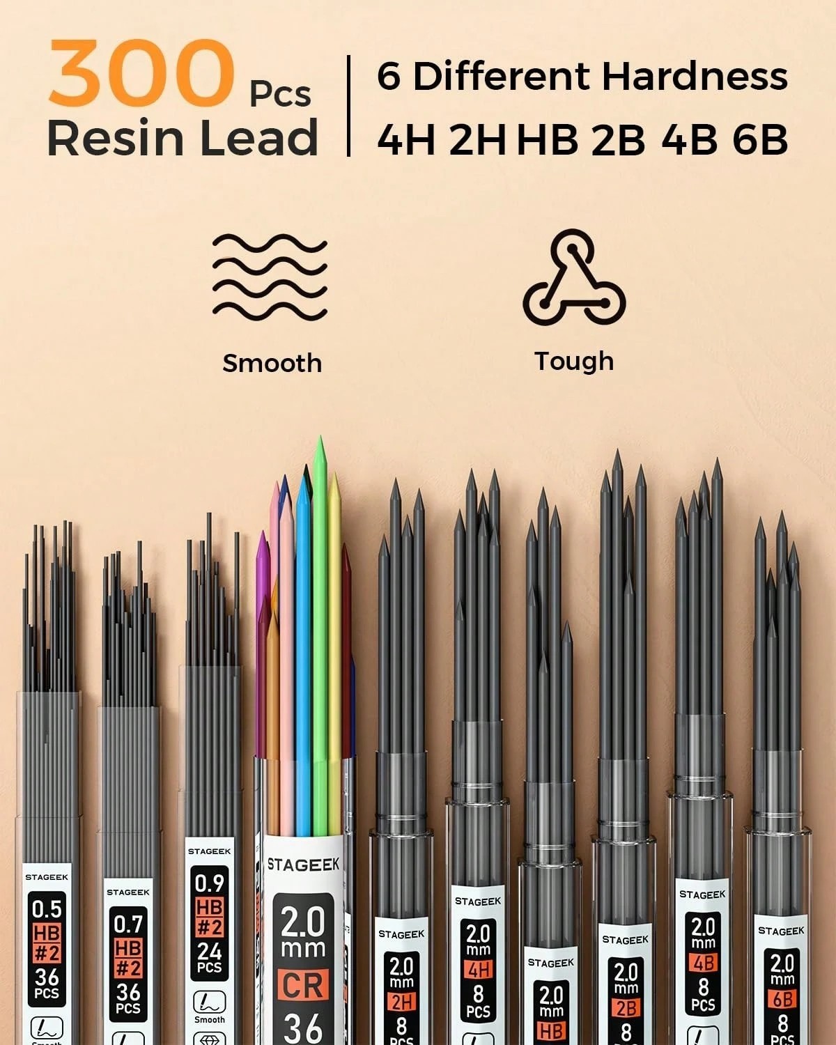 New ProArt Drafting Set 0.5 0.7 0.9 2.0mm Leads Leather Case Professional Art