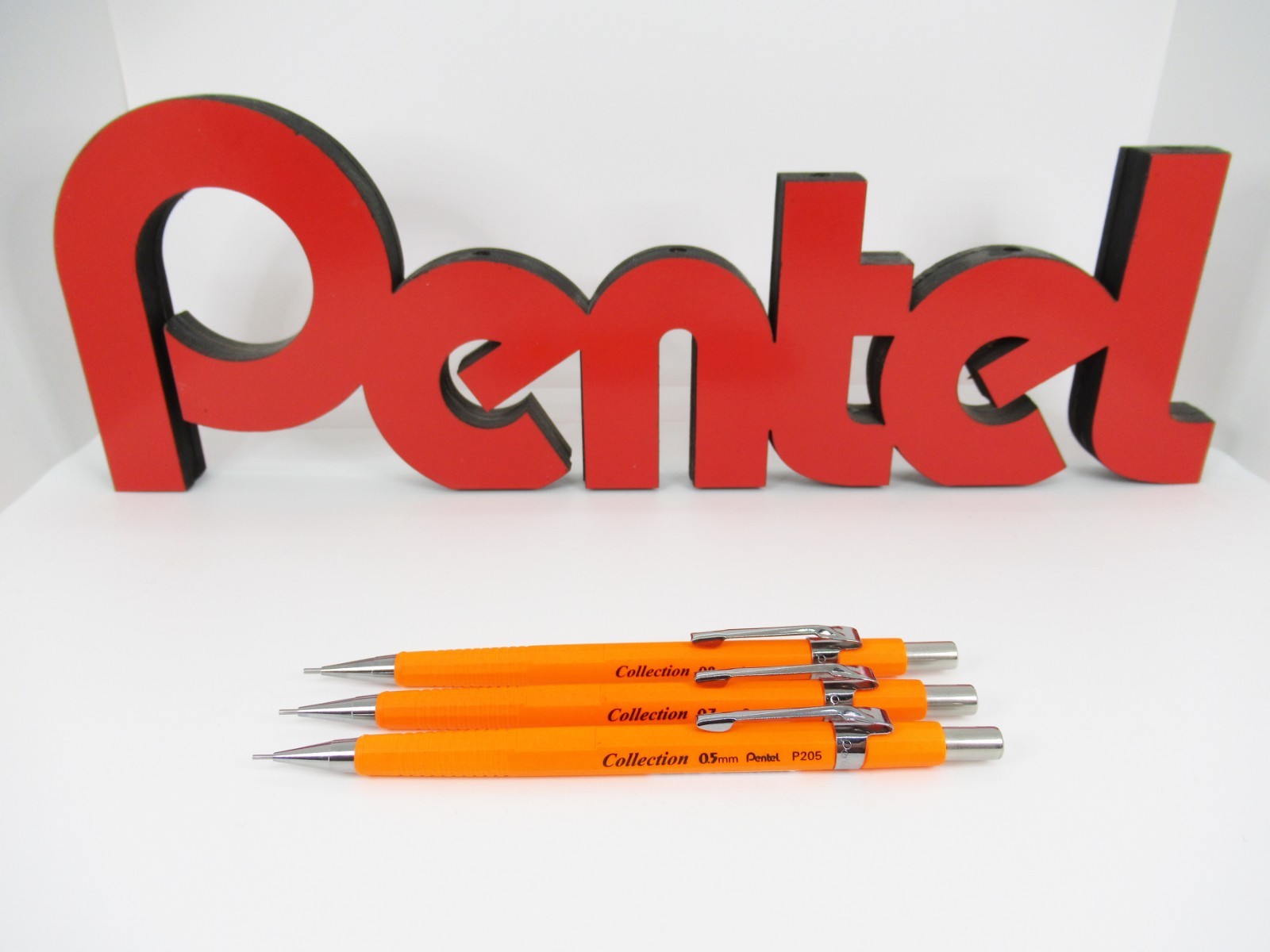 Pentel P200 Collection Neon – Orange, Set of 3 (Brazil)