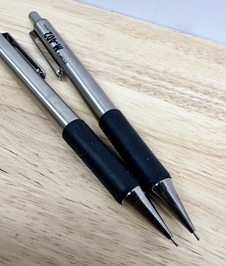 Zebra M 402 Mechanical Pencil Lot Of 2