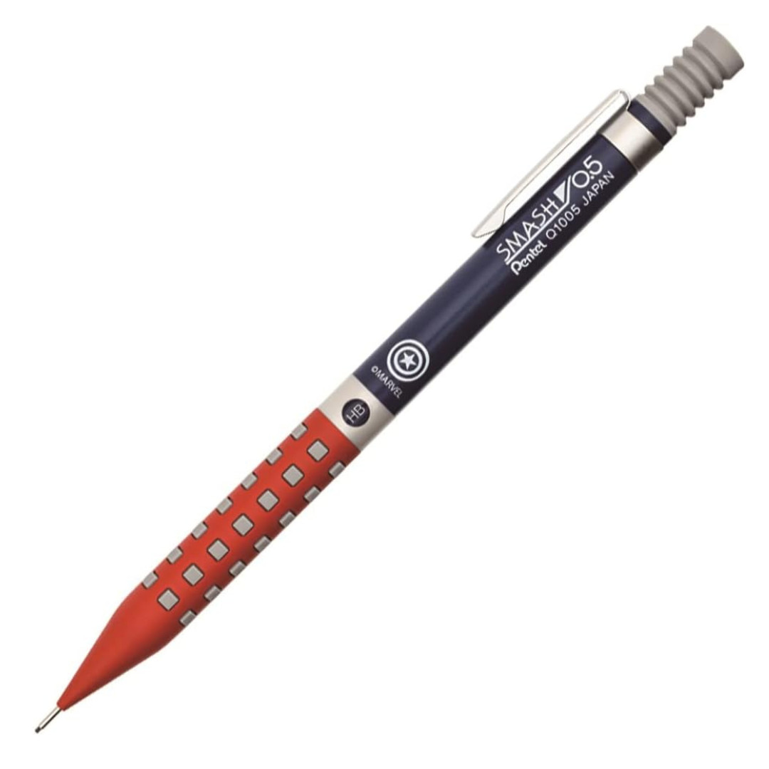 Pentel Smash Marvel Captain America Kitera 0.5mm Mechanical Pencil Q1005 Japan
