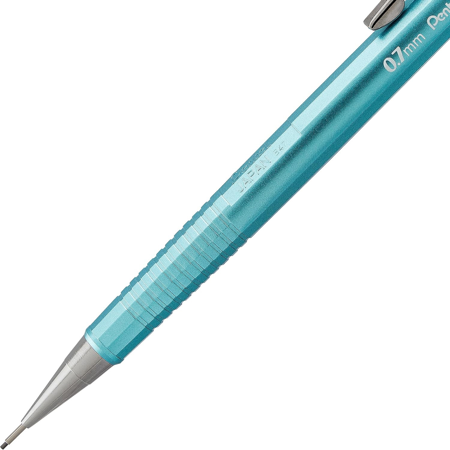Sharp Mechanical Pencil (0.7Mm) Metallic Sky Blue Barrel, Box of 12 (P207MS)