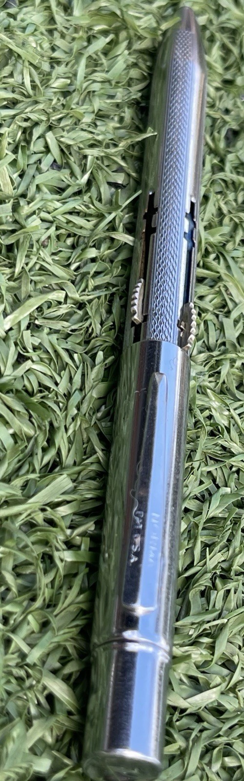 Vintage Silver Tone Multi-Color Mechanical Pen – 4 Way Rotating Barrel Writing