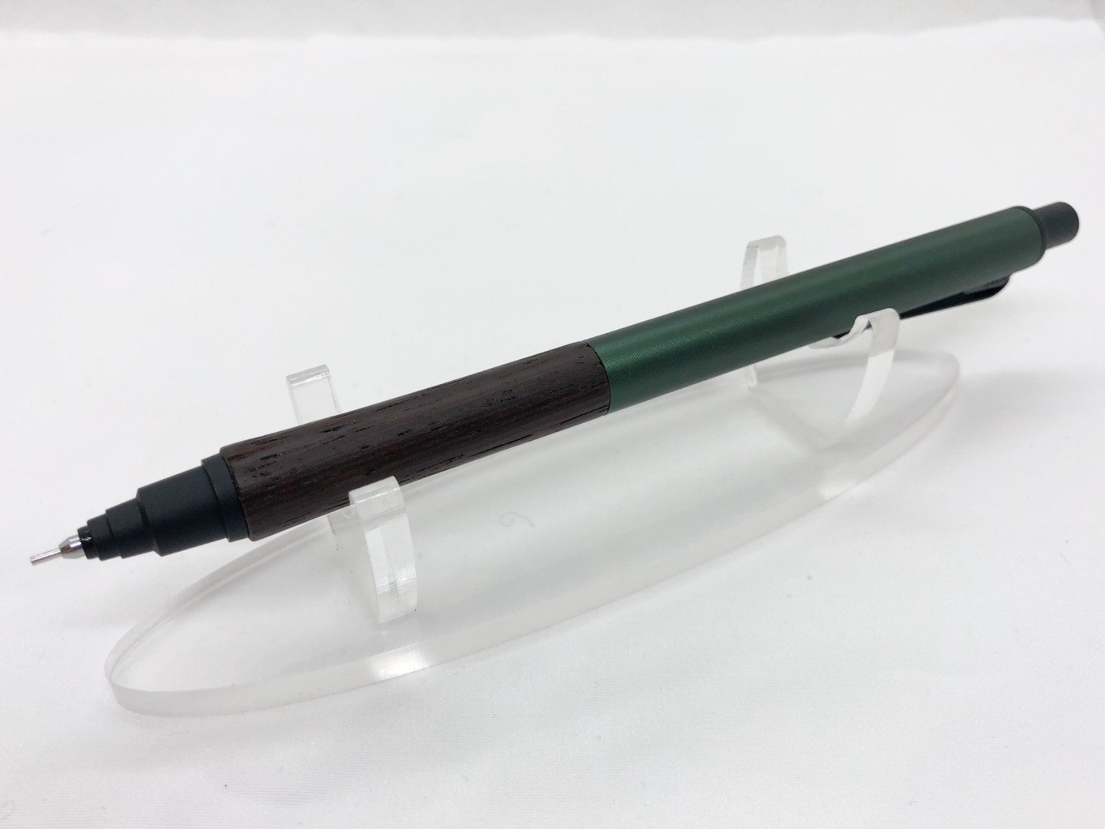 Mitsubishi Pencil uni Kuru Toga Wood Mechanical Pencil – Forest Green (0.5mm)