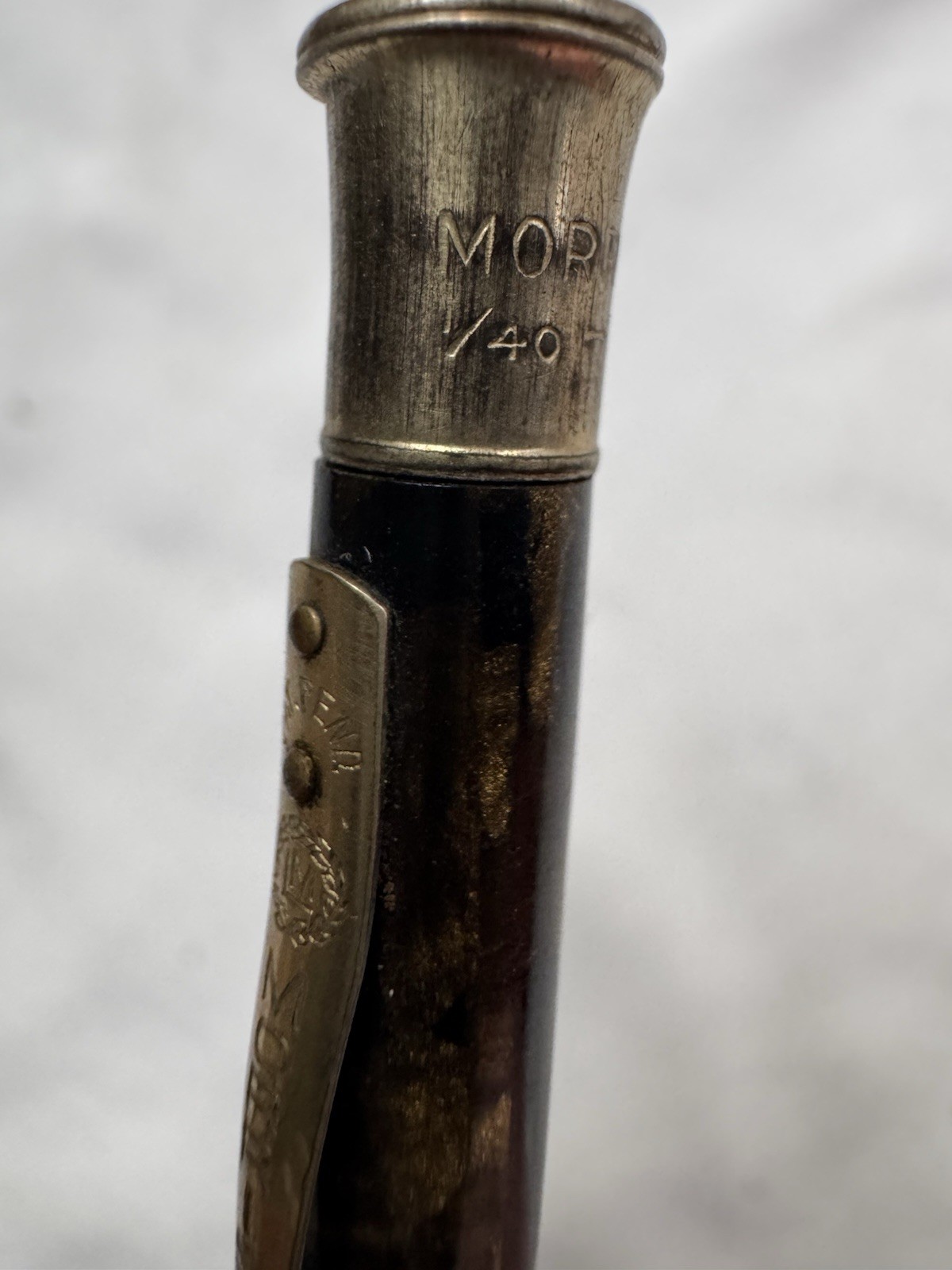 ANTIQUE MORRISONS MECHANICAL PENCIL PATENT PENDING 1/40 14K GOLD FILLED