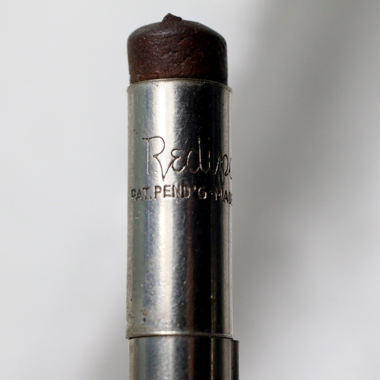 VTG 1930s REDIPOINT Spoon Clip SAY IT WITH FLOWERS Advertising Mechanical Pencil