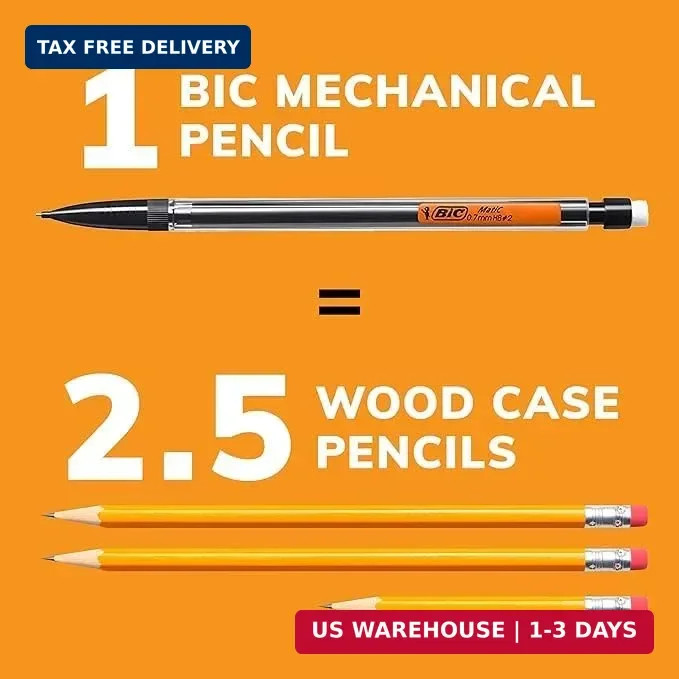 BIC Xtra Smooth Mechanical Pencil with 0.7 mm Medium Point, Refillable and Retra