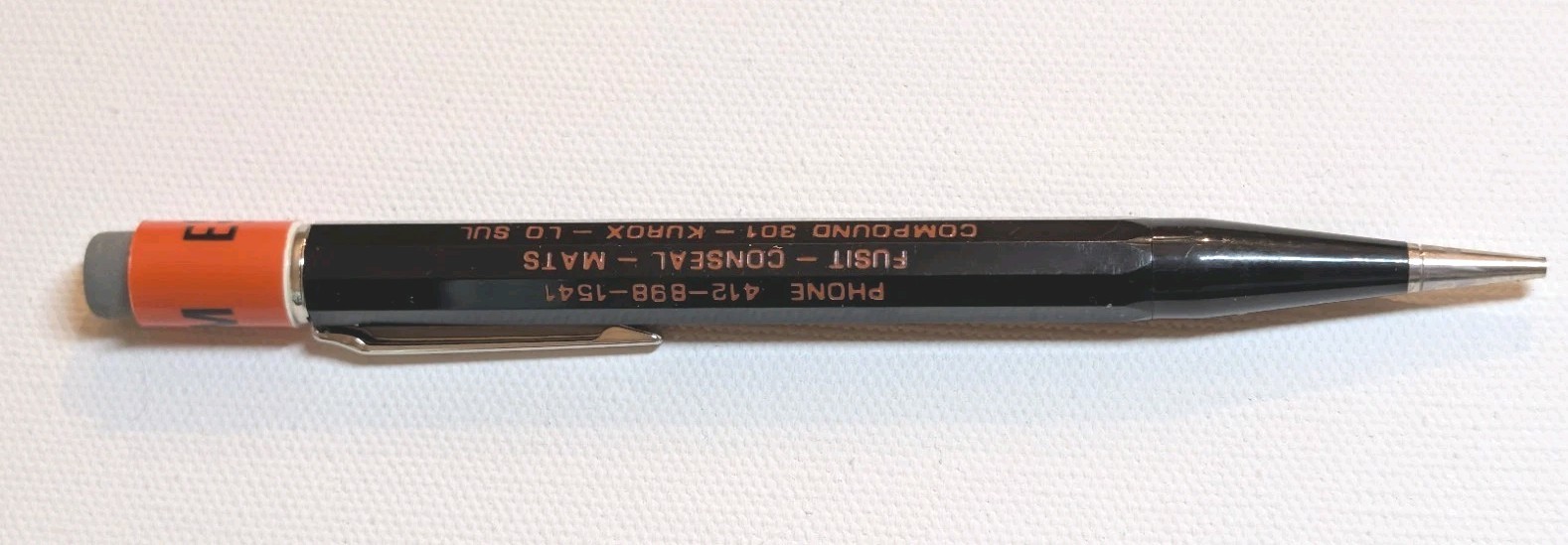Vintage Autopoint Mechanical Pencil ESM Inc Mars PA Steel Advertising Boxed