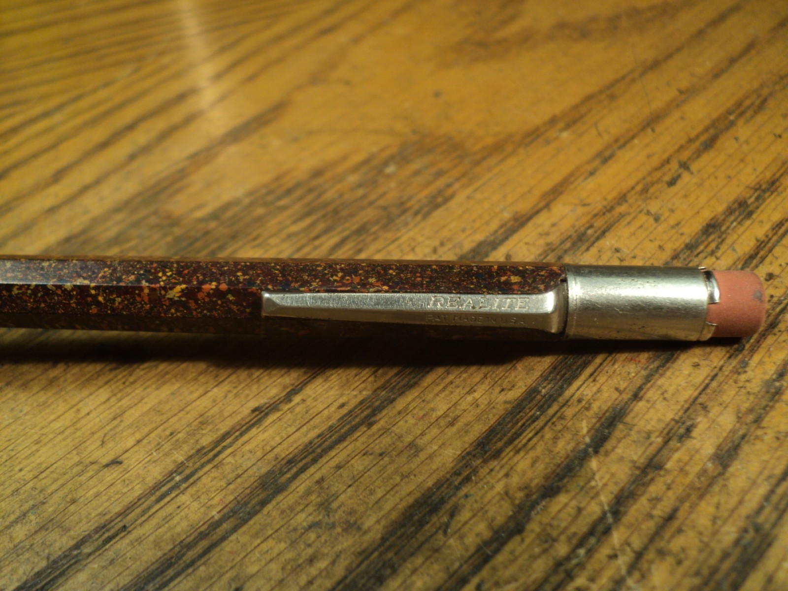 Vintage Autopoint Mechanical Pencil Advertising Fort Leavenworth Kansas 5-1/2″