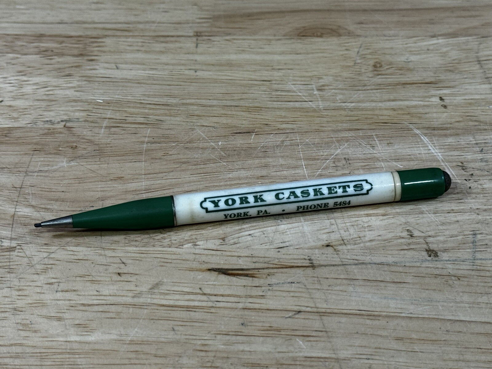 Vintage York Casket Makers York Pa Mechanical Pencil Redipoint Mfg Rare Works