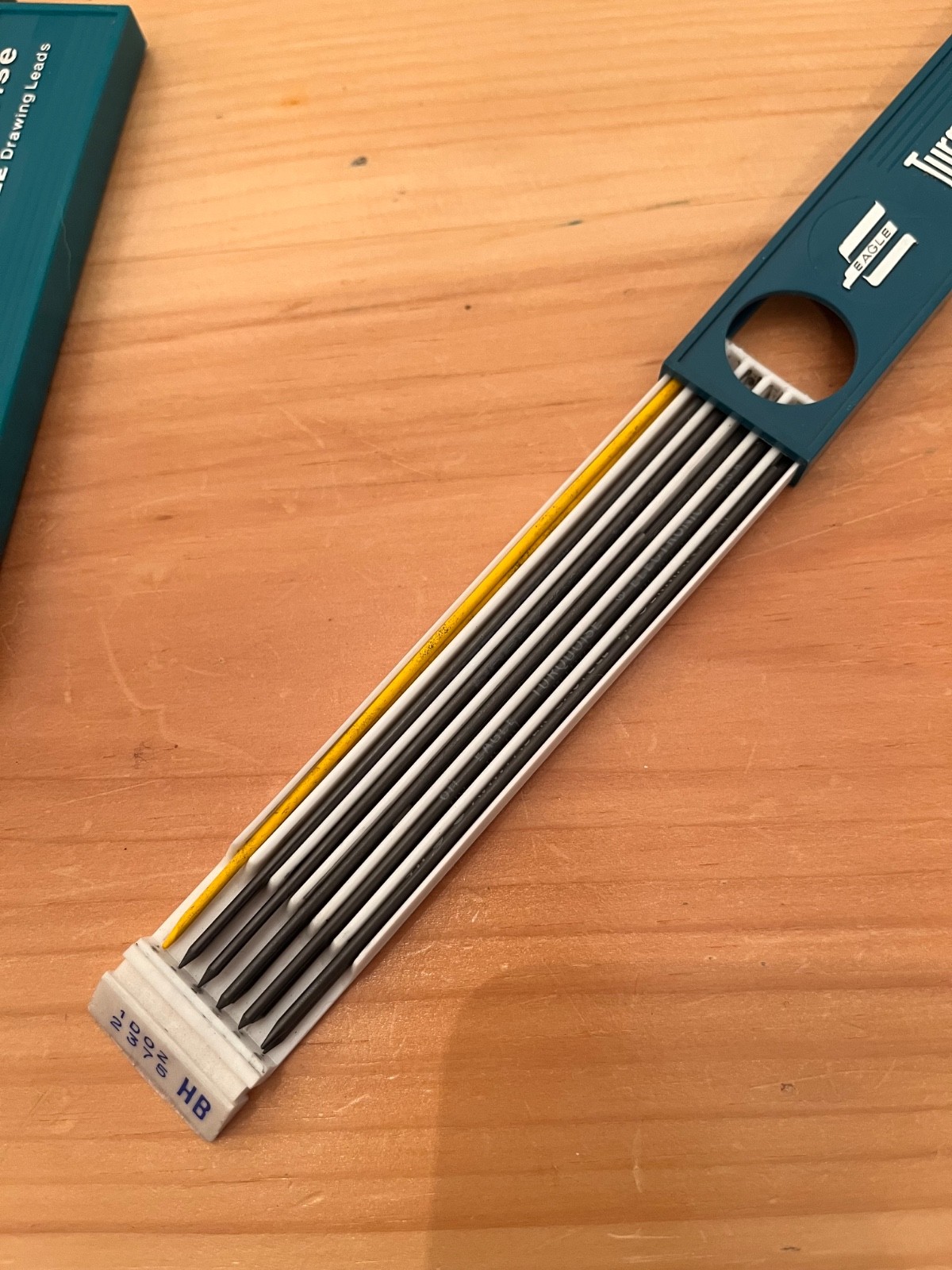 Lot of 3 Vintage Berol/Eagle Turquoise Drawing Leads Variety 3H, HB, HB – READ