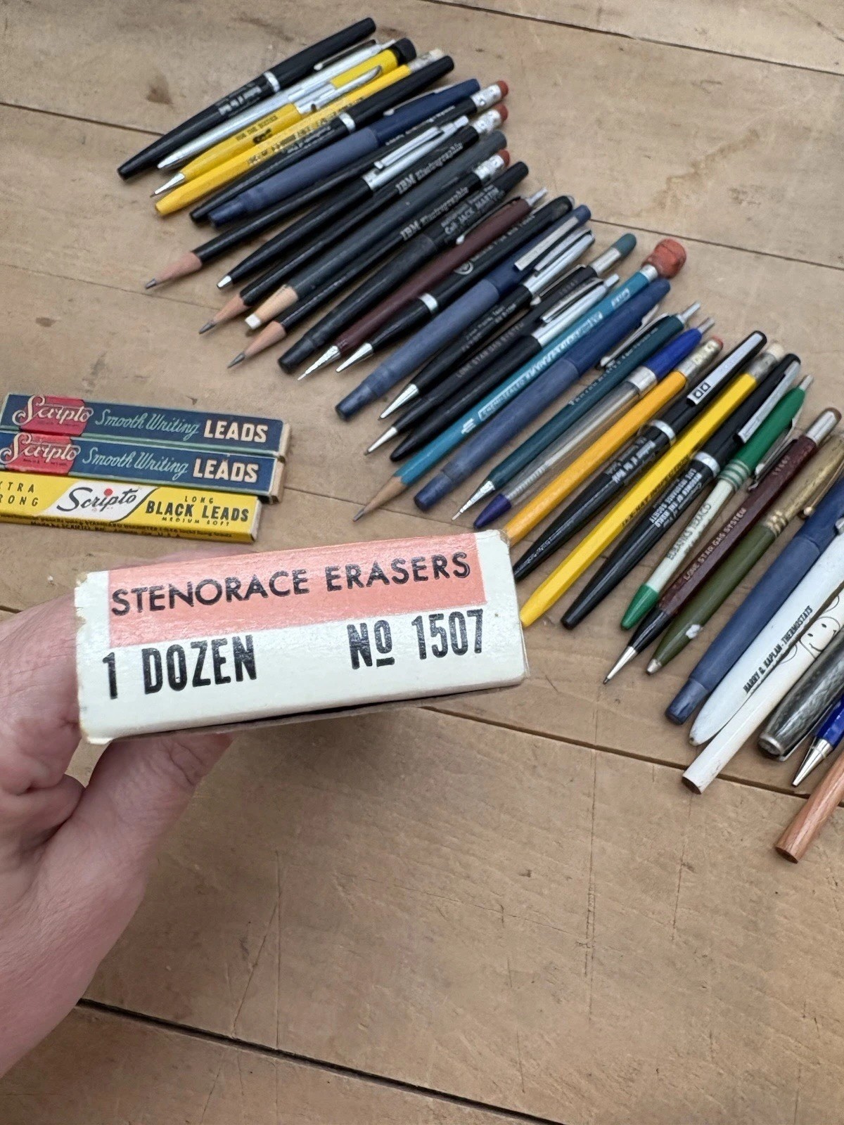 35+ Vintage Advertising Pens/Pencils/Mechanical Scripto Eberhard Faber Stenorace