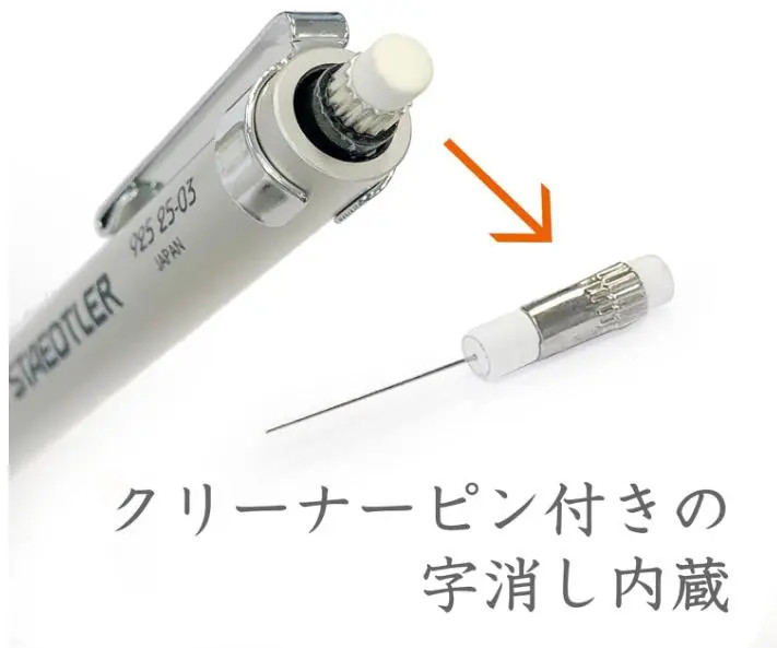 Staedtler Mechanical Pencil 925 15 Metal 0.3mm White & Black Set Of 2 Metal Grip