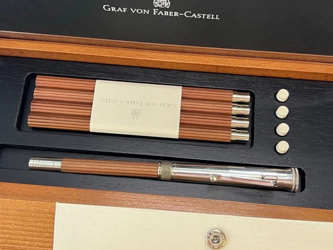[925 Sterling Silver] Faber-Castell Perfect Pencil Desk Set (Kiwami)