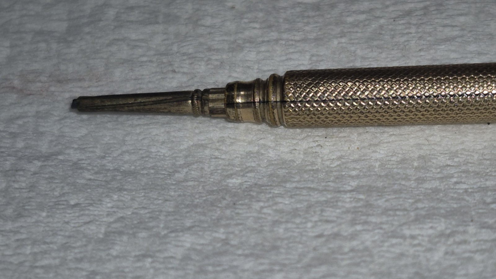 Unmarked Victorian Era Gold (Plated?) Extending Working Pencil in Original Box?