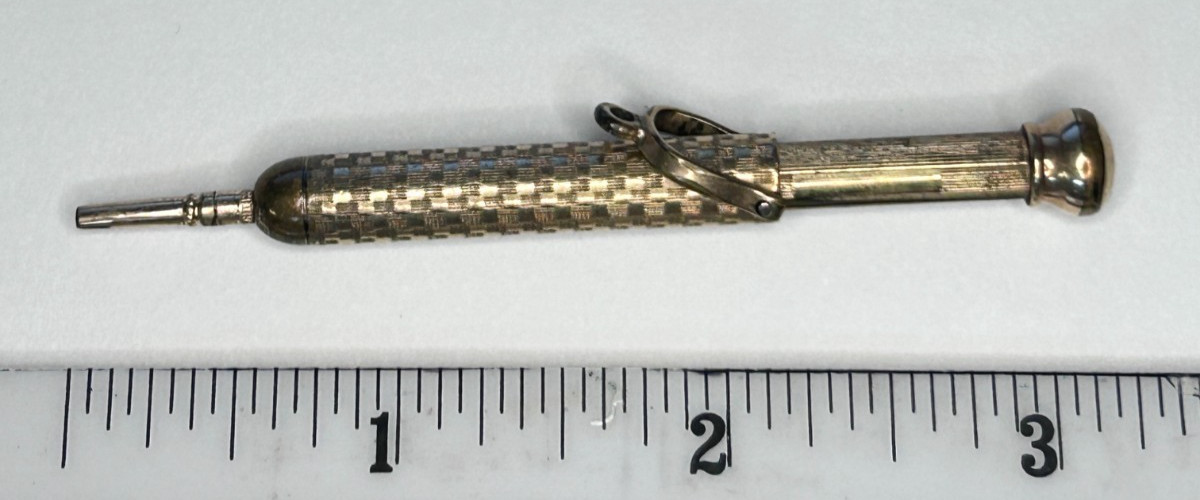Antique Mechanical Pencil William S. Hicks 14Ct. Filled Mechanical Pencil