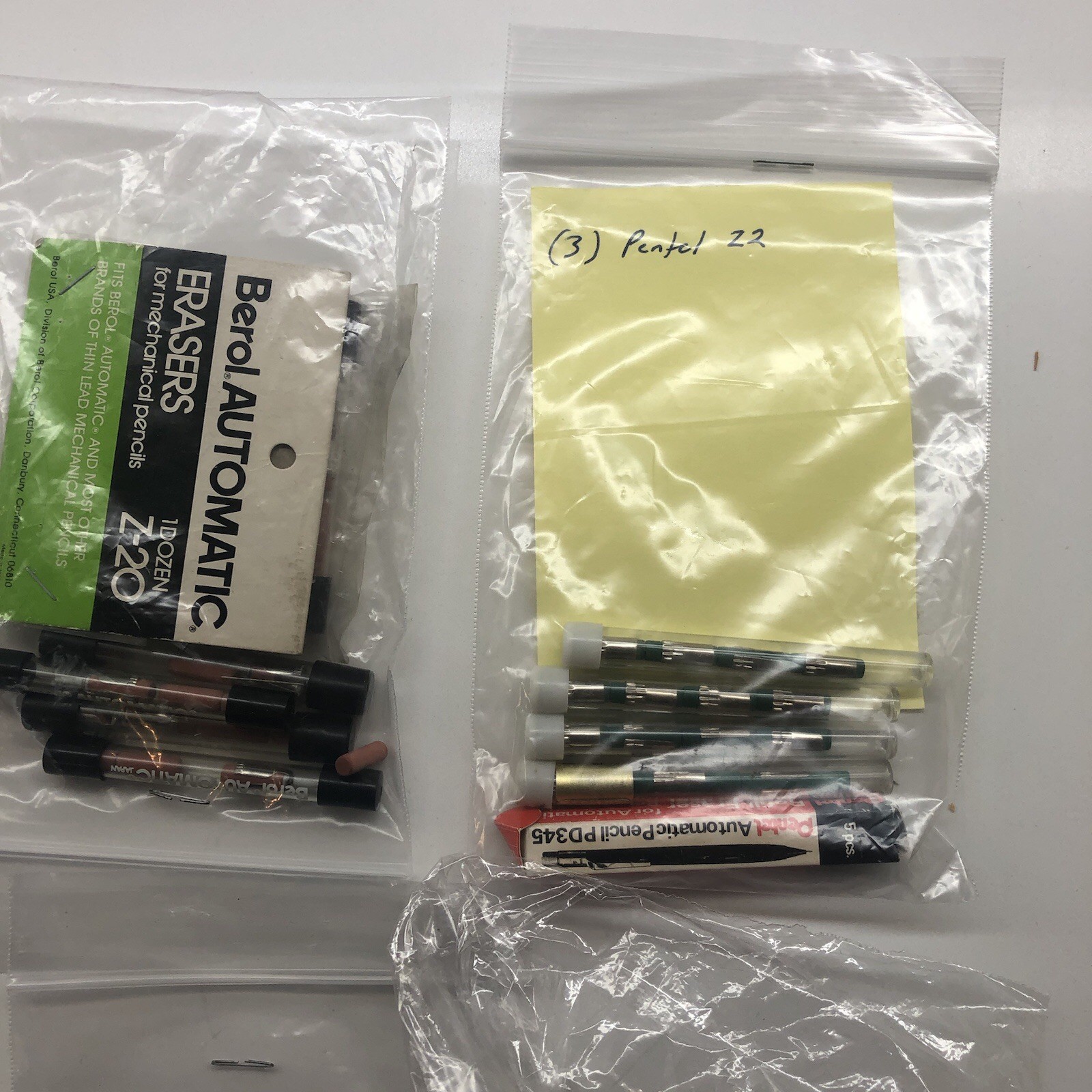 Vintage Mechanical Pencil Lead Eraser Lot